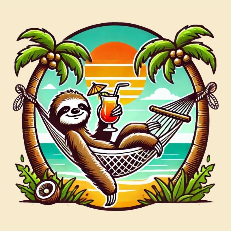 Sloth in the hammock