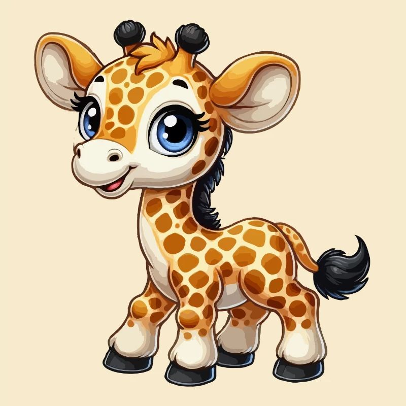 Mädchen Giraffe