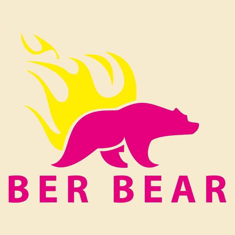 FlammenBär Rosa-Gelb