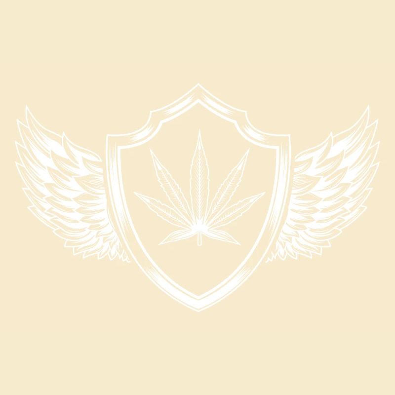 Hemp Leaf Crest Cannabis