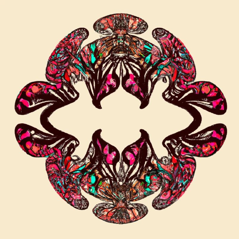 Rainbow Kaleidoscopic Psychedelic Pattern