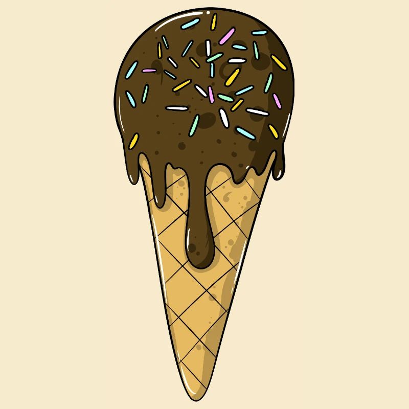 Eis | Schoko Eiscreme mit Streusel | Icecream
