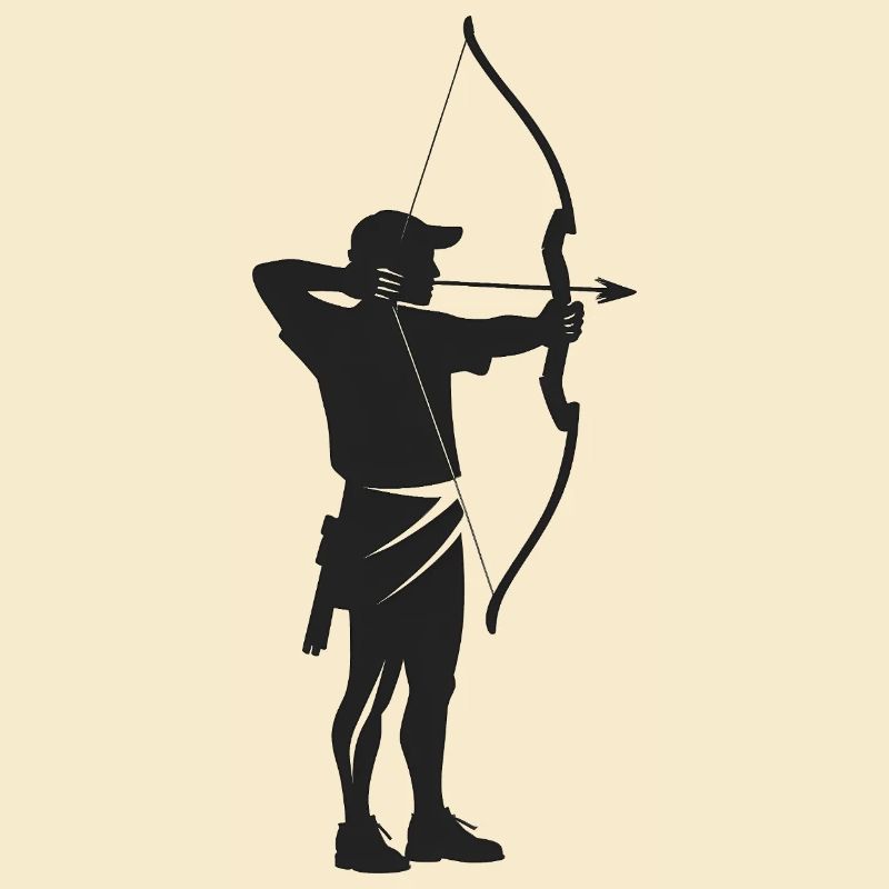 Archer - Cooles Silhouetten-Logo
