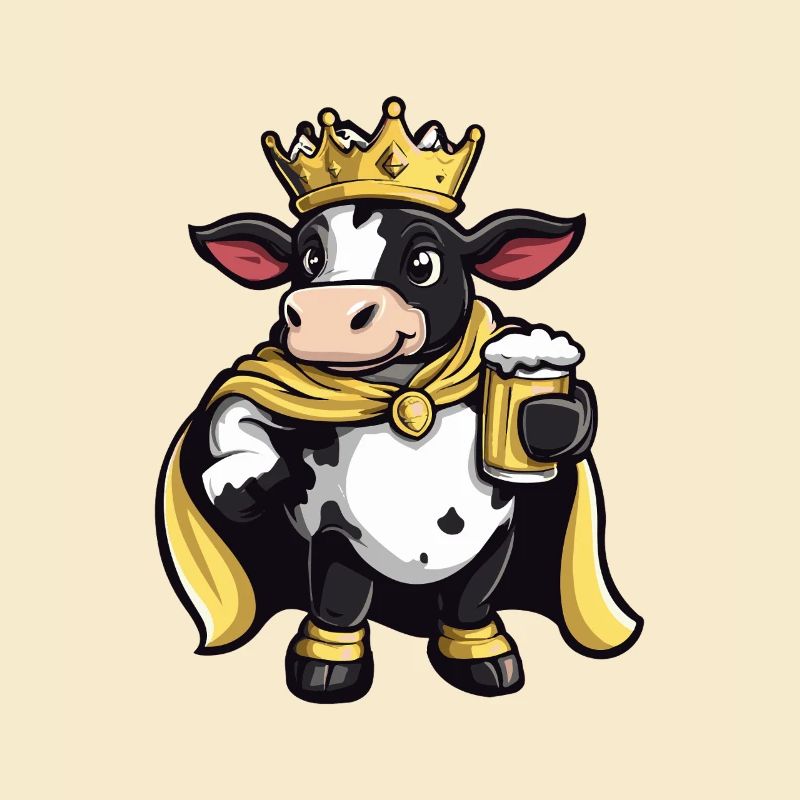 Bière de vache drôle