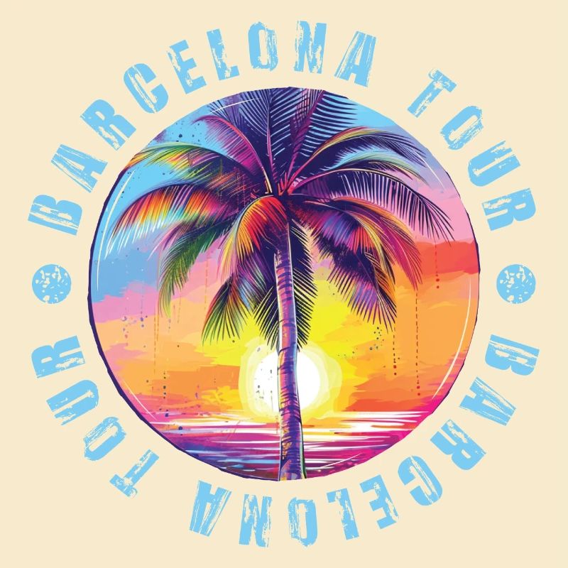 Visite de Barcelone colorée