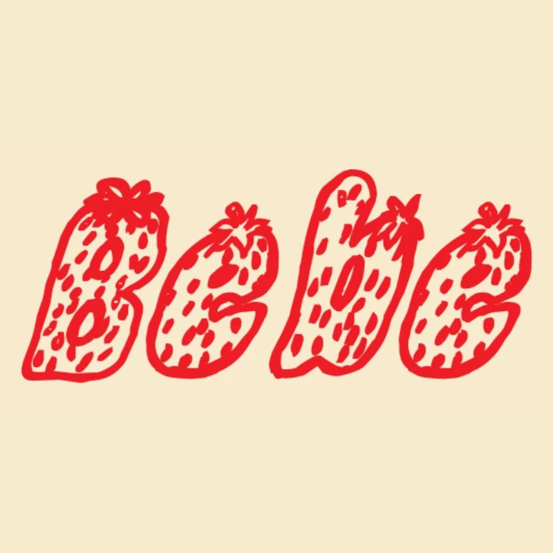 Bebe Abstract Red Pixel Art