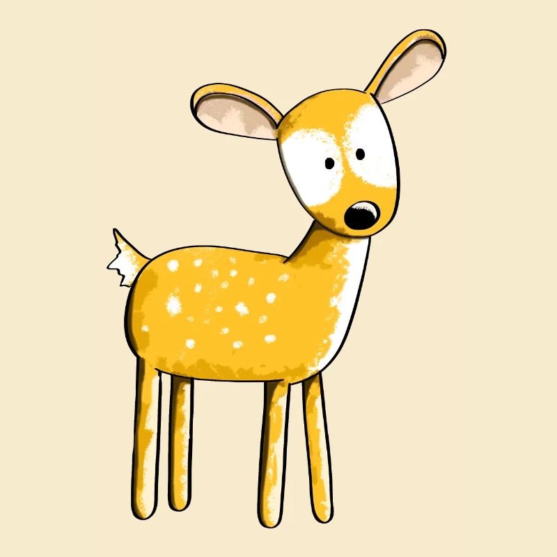 Faon mignon - cerf - cerf - renne - cerf - bande dessinée