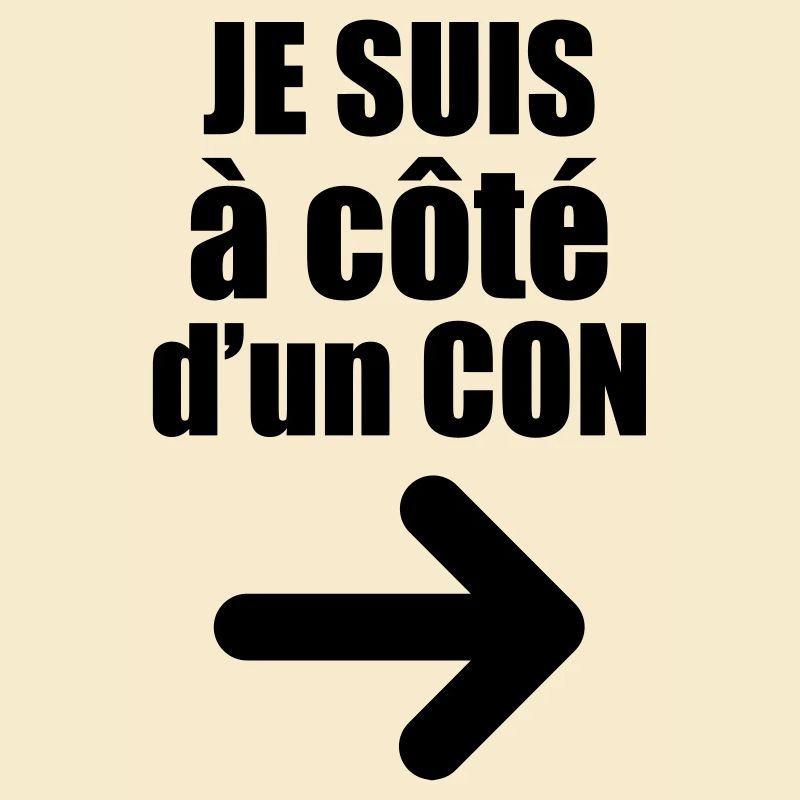 Je suis à côté d'un con !