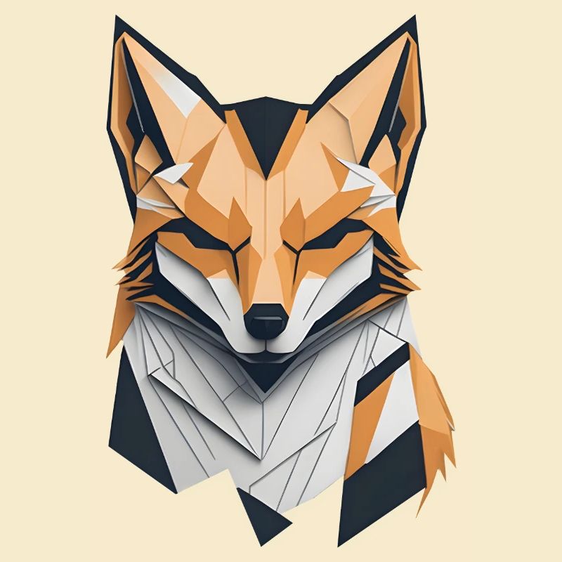 Modern Shaped Fox Head
