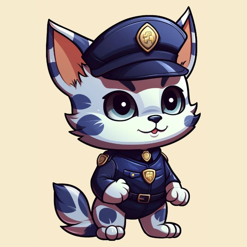 Kätzchen Polizei