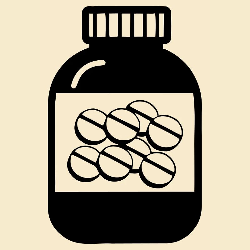 Pot de pilules pour pharmacie