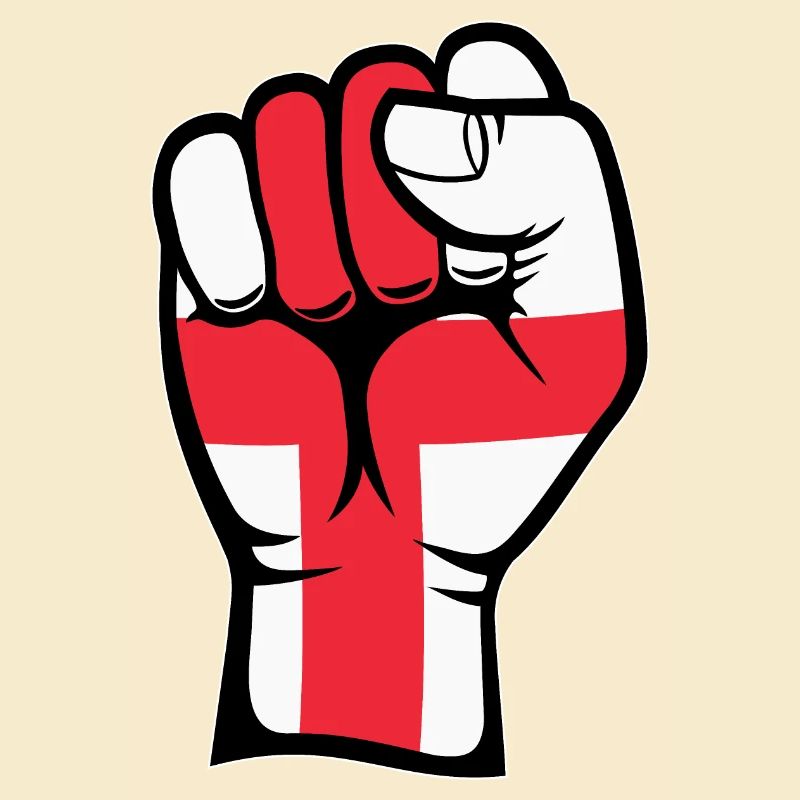 Poing nordique avec drapeau du Danemark