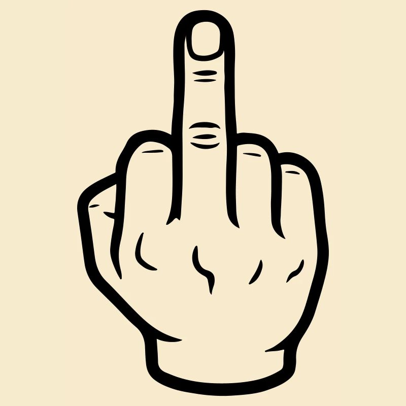 Hand Mittelfinger