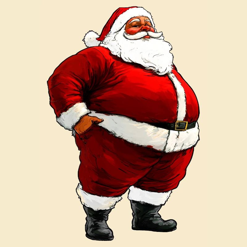 Dicker Weihnachtsmann