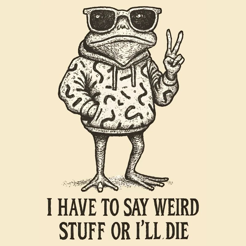 Frosch Spruch Meme Humor Lustig Geschenkidee