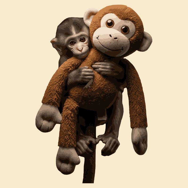 Frappez le singe viral avec une peluche