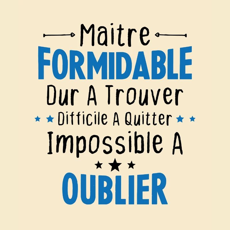 Maître Formidable Idée Cadeau Maître D'école