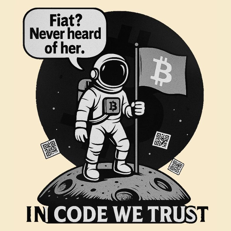 Cryptocurrenciesurrealistic space sticker