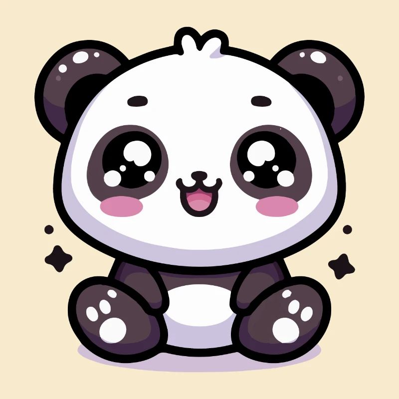 Panda mignon kawaii
