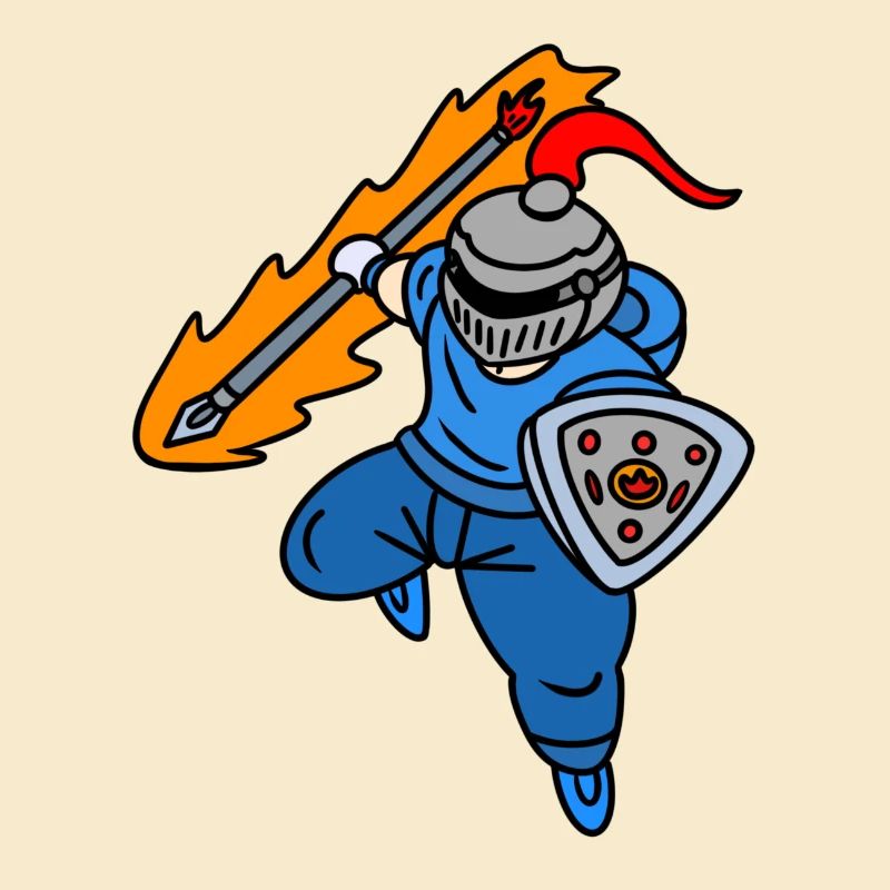 Cooler Ritter mit Kapuzenpullover