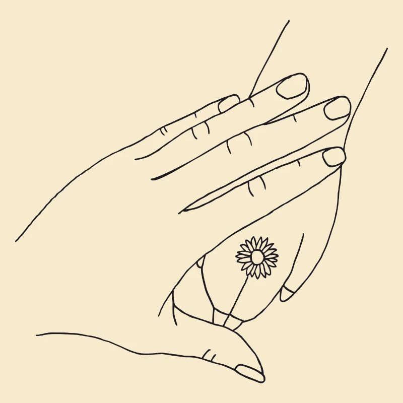 Hand mit Pfote