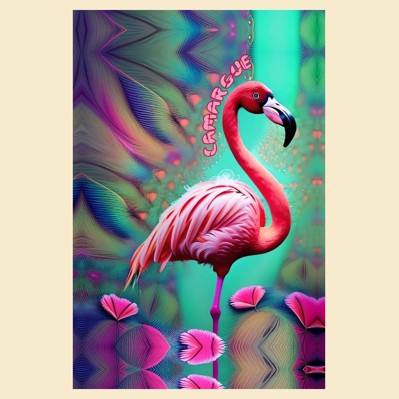 FLAMANT ROSE CAMARGUE PASTELS
