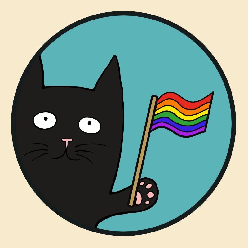 Schwartze Pride Katze