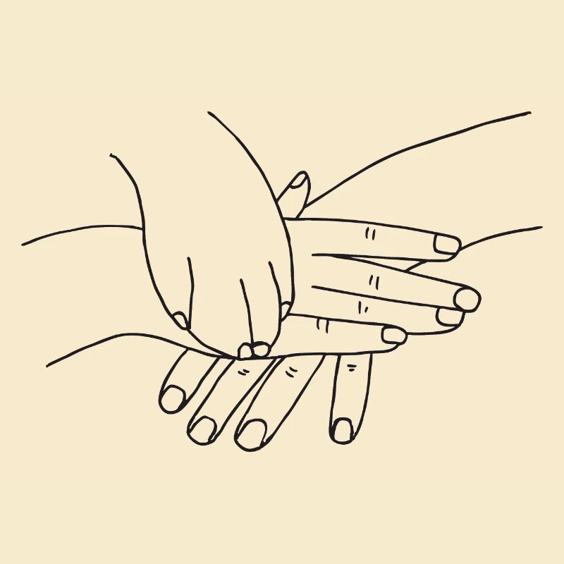 Hand mit Pfote