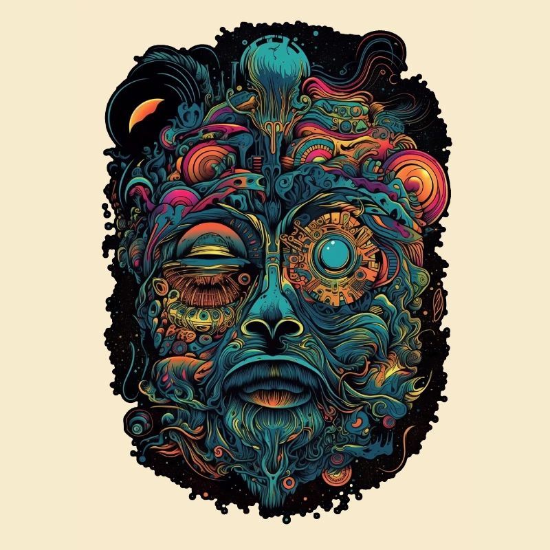 Trippy Explosion - Psychedelic Motif