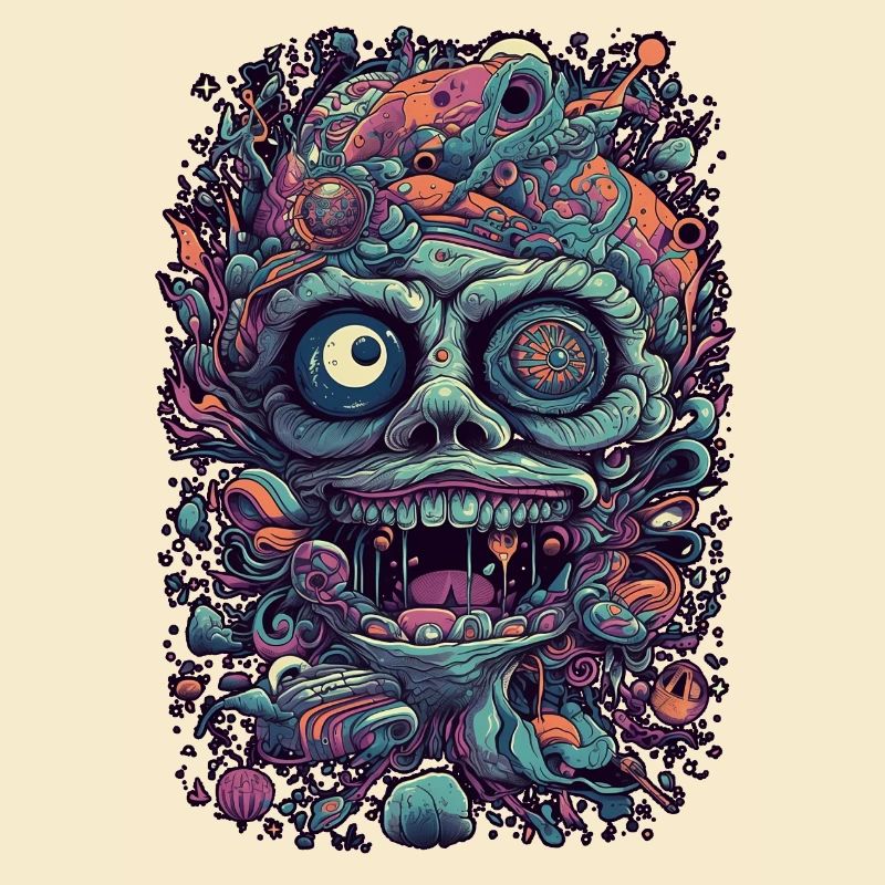 Trippy Explosion - Psychedelic Motif