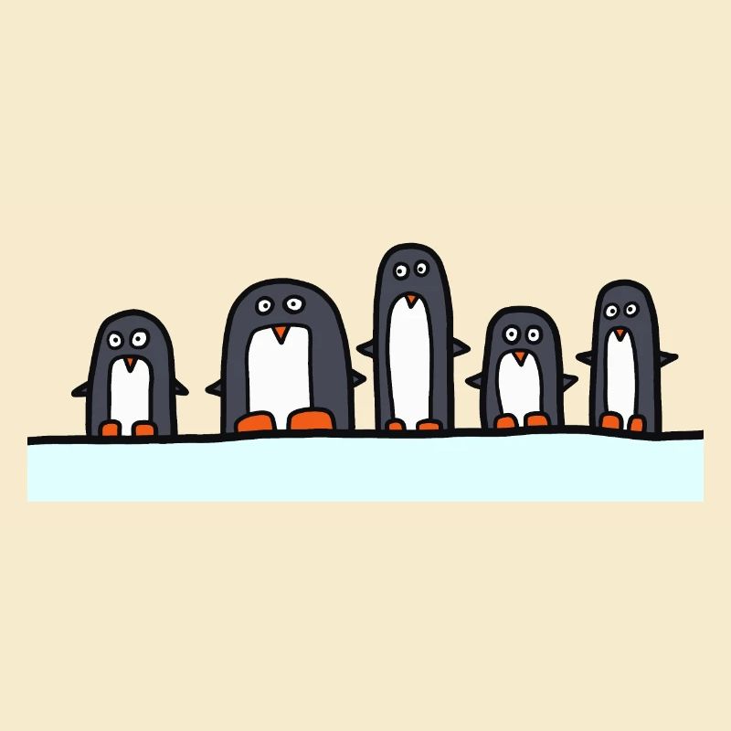 5 penguins