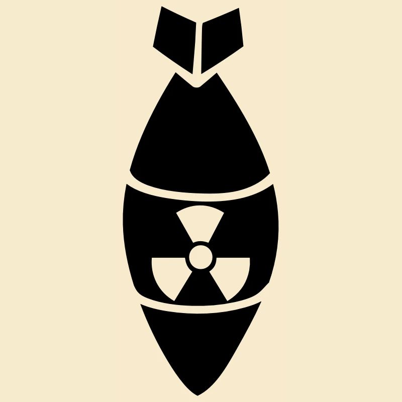 noir danger attention attention prudence bombe atomique