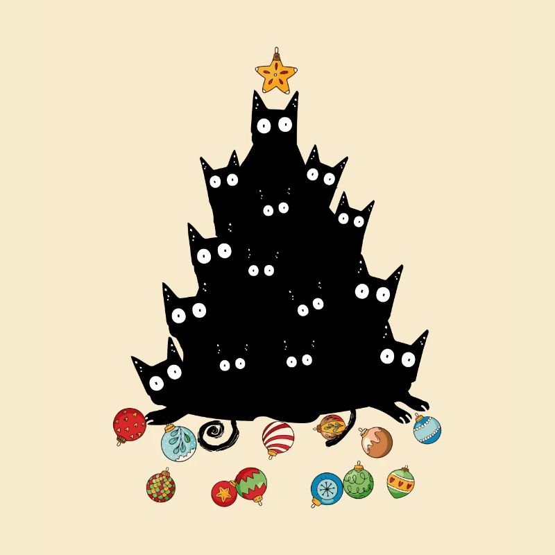 Arbre à chat Noël