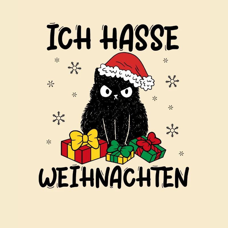 Ich Hasse Weihnachten Katze Weihnachtsgeschenk