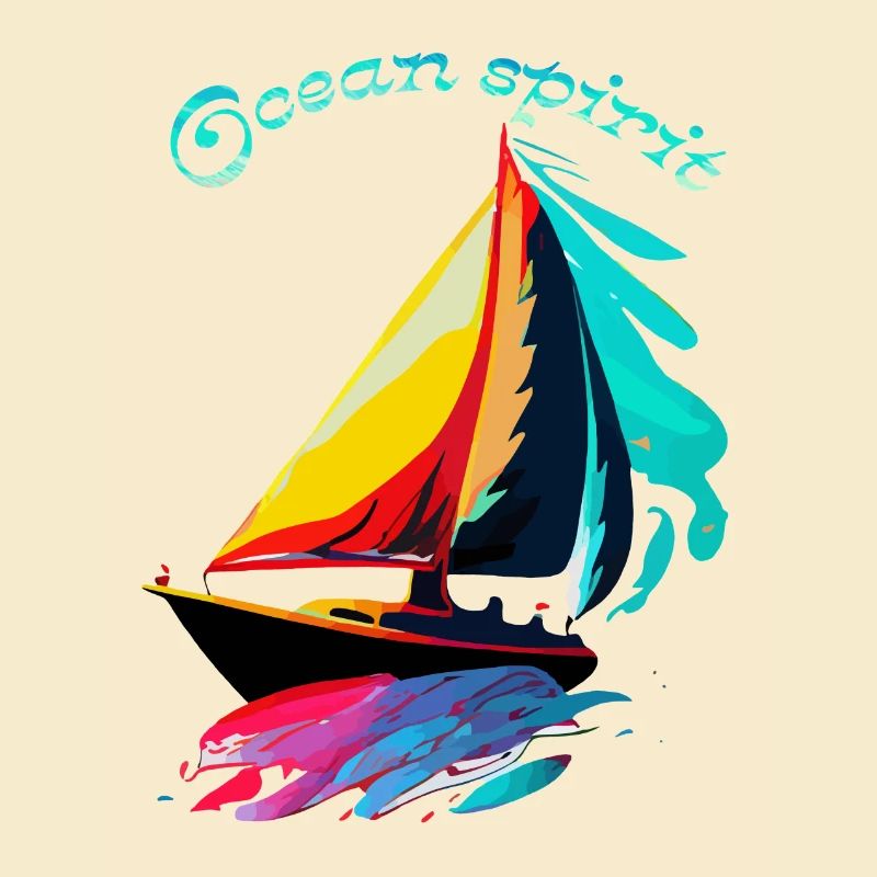 Geist des Ozeans. Segelschiff