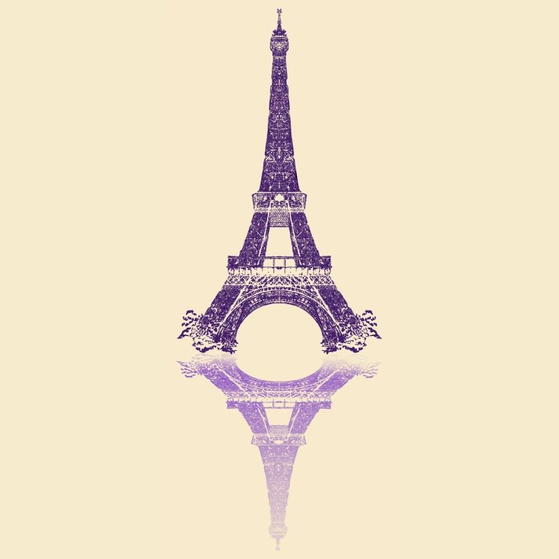 Parisian mirror Eiffel Tower