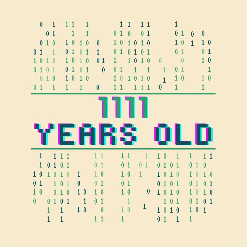 15th Birthday 15 Year Old Binary Code Coder