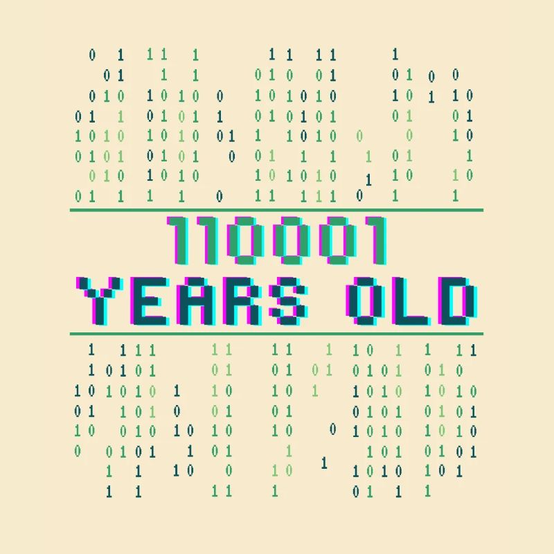 49. Geburtstag 49 Jahre alt Binärcode Coder