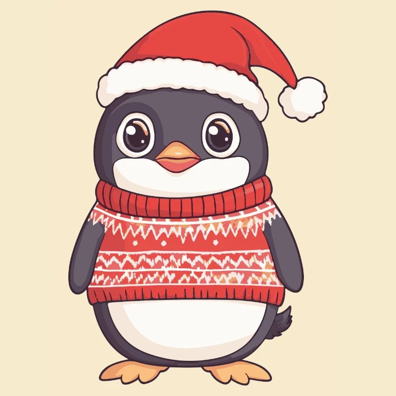 Bande dessinée de Noël Pingouin