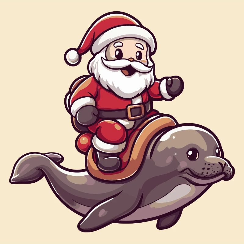 Robbe Tier Weihnachtsmann