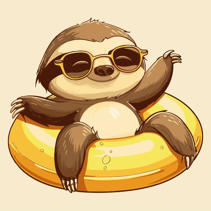 Sloth Comic Cool