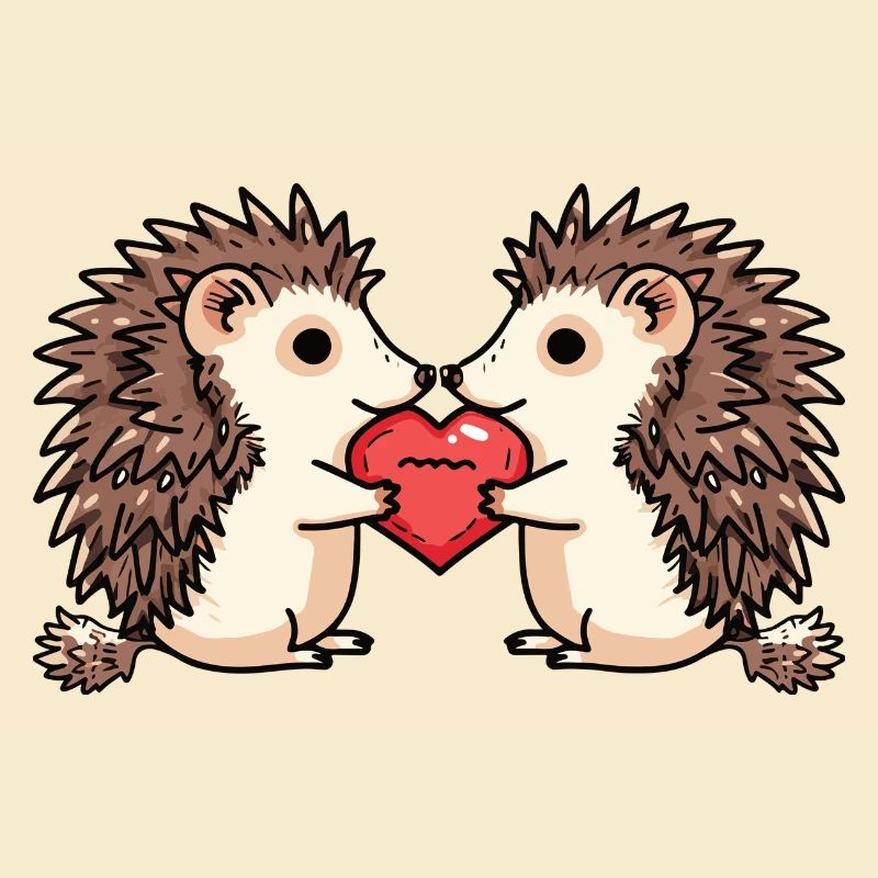 Igel Paar Valentinstag
