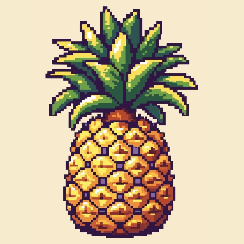 Pineapple Pixel Icon