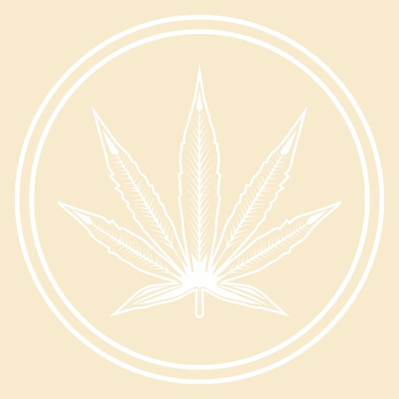 Hemp Leaf Icon Cannabis