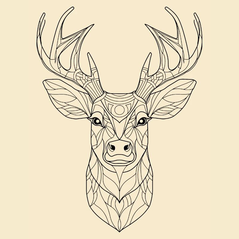 Essence de cerf : interprétation complexe de l’art au trait