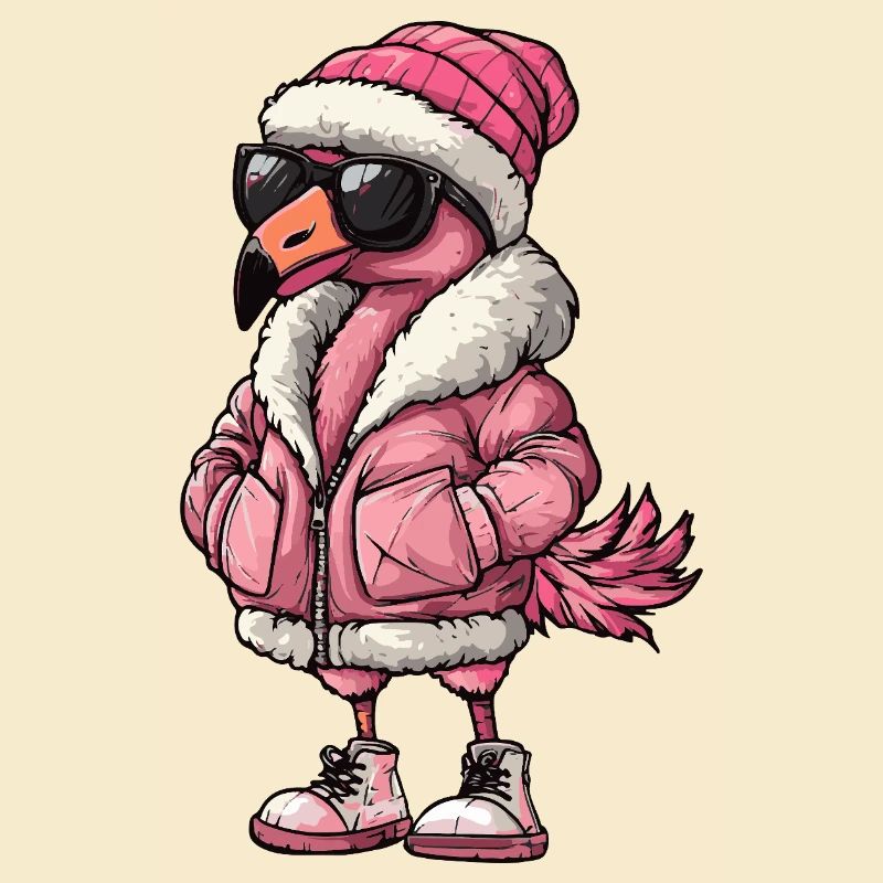 Flamingo Cool Comic