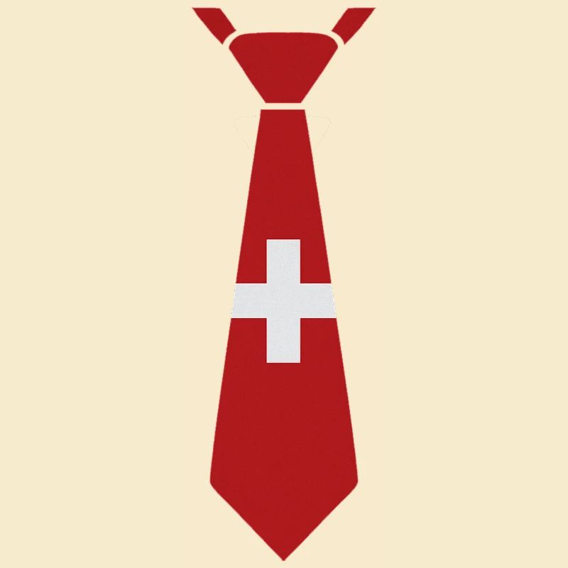 Schweizer Krawatte – Flaggendesign