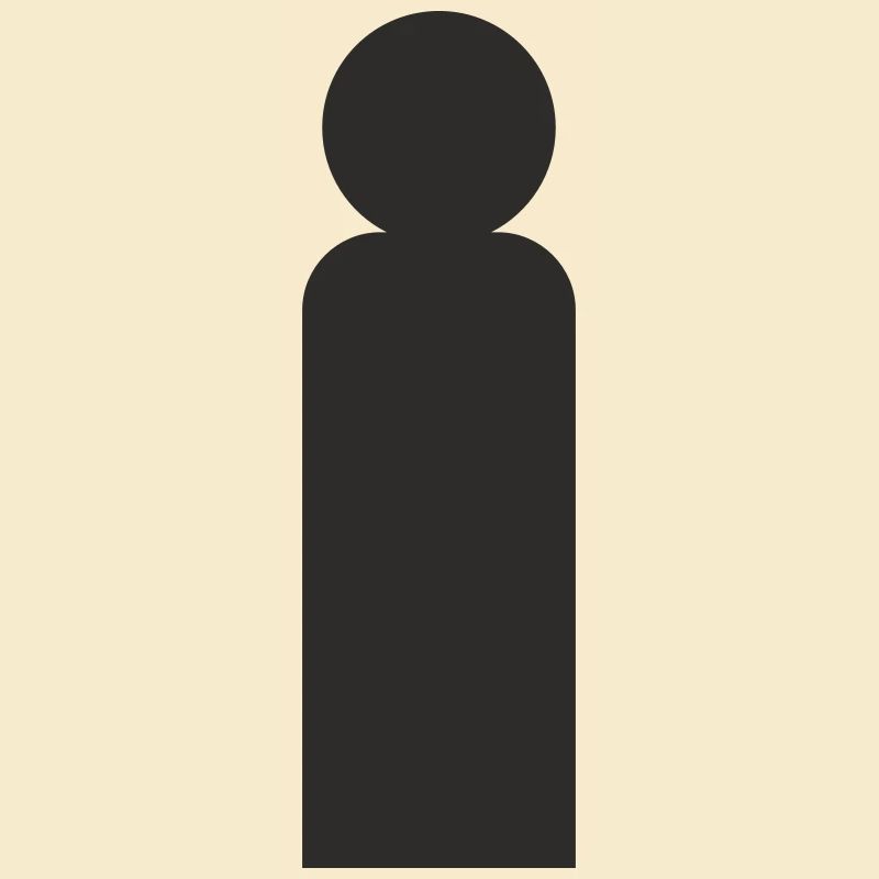 Minimalistische Mann Silhouette