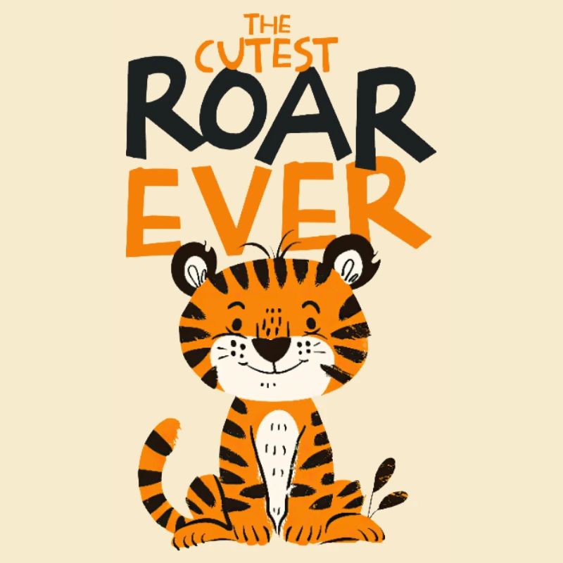 Cute Tiger Roar Forever Artwork