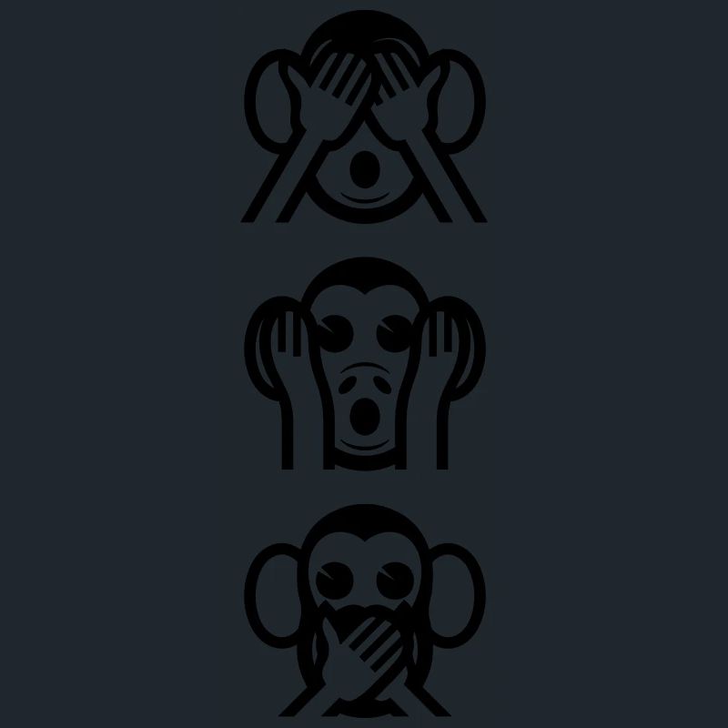 Three Wise Monkeys Vertikale